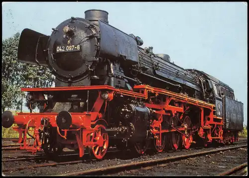 Eisenbahn Dampflokomotive Baureihe 042 Güterzuglokomotive mit Ölfeuerung 1975