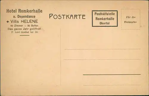 Ansichtskarte Goslar Umland-Ansicht, Romkerhalle, Okertal 2-Bild-Karte 1910