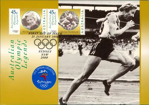 Australien Australia winning gold 80m hurdles 1956 Melbourne Olympic Games 1998