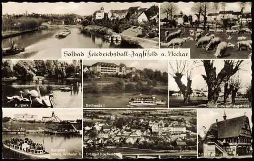 Bad Friedrichshall Mehrbildkarte mit Ortsansichten Jagstfeld 1960