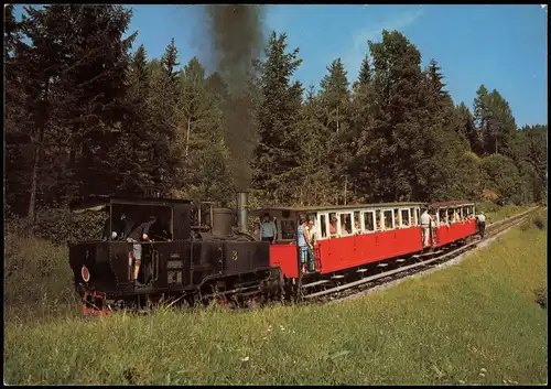 Ansichtskarte  Dampflokomotive Auf der Steilrampe bei Fischl 1975