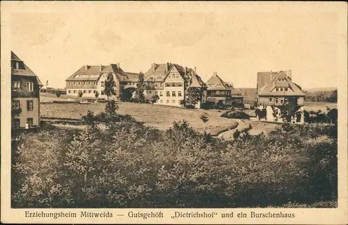 Mittweida Erziehungsheim Gutsgehöft Dietrichshof und ein Burschenhaus 1924