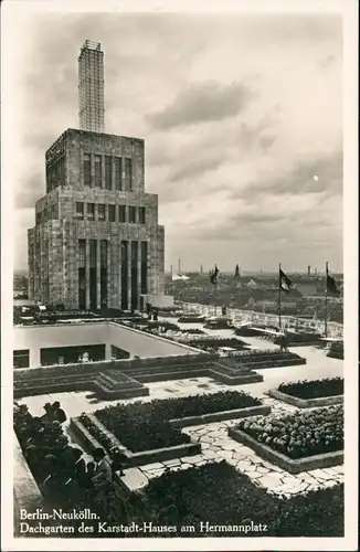 Kreuzberg-Berlin Dachgarten des Karstadt-Hauses am Hermannplatz Neukölln 1940