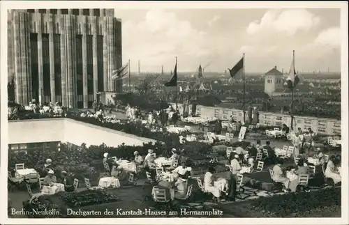 Kreuzberg-Berlin Neukölln Dachgarten d. Karstadt-Hauses am Hermannplatz 1940