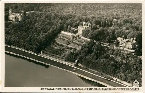 Dresden Luftbild  ALBRECHT SCHLÖSSER 1944 Walter Hahn: 4919 2. WK   Feldpost