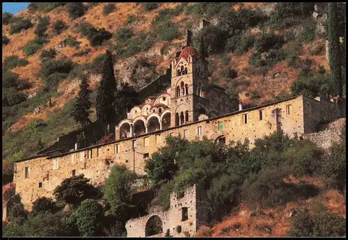 Postcard .Griechenland MYSTRA Pantanassa Kloster Griechenland 1990
