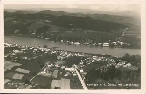 Ansichtskarte Aschach an der Donau Luftbild Luftaufnahme Fliegeraufnahme 1940