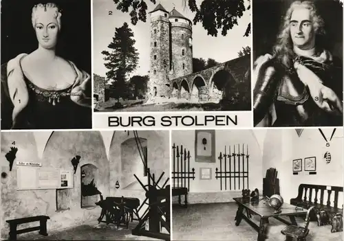 Ansichtskarte Stolpen Burg Stolpen Mehrbild 1984/1976