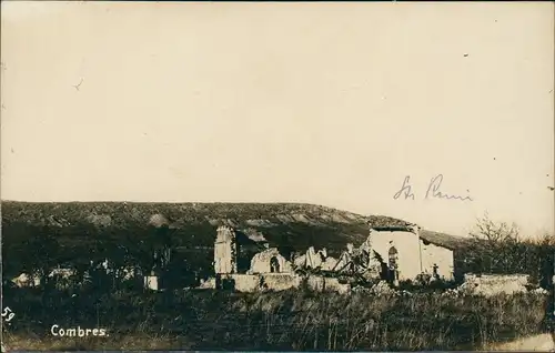 CPA Combres Blick auf die zerstörte Stadt WK1 1914 Privatfoto