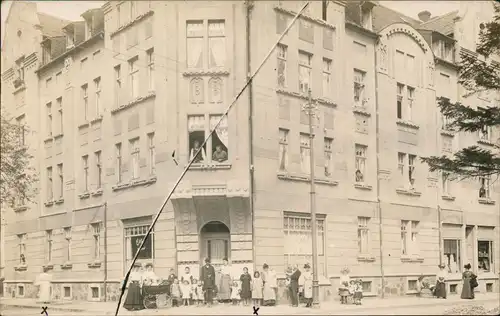 Ansichtskarte Leipzig Haus mit Kaffee und Bewohnern 1910