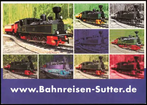 Ansichtskarte  Verkehr & Eisenbahn Motivkarte Bahnreisen-Sutter 1990