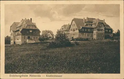 Ansichtskarte Mittweida Erziehungsheim Knabenhäuser 1928