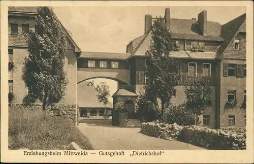 Ansichtskarte Mittweida Gutsgehöft Dietrichshof Erziehungsheim 1928