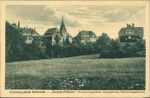 Ansichtskarte Mittweida Erziehungsheim Burgdorffhäuser 1928