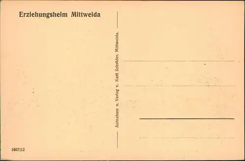 Ansichtskarte Mittweida Erziehungsheim Burgdorffhäuser 1928