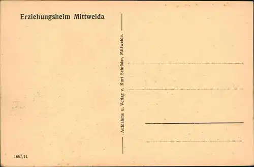 Ansichtskarte Mittweida Erziehungsheim Mittweida Knabenhäuser 1928