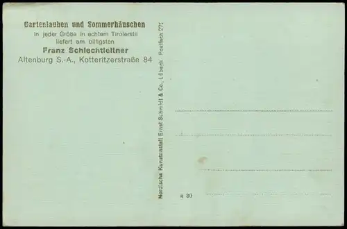 Tirol Kuriositäten Österreich  Das fahrende Tiroler Haus Franzl u. Mirzl 1913