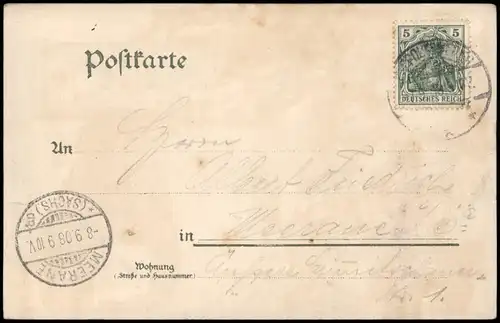 Rappoltsweiler Ribeauvillé Künstlerkarte PFEIFERTAG Elsaß 1908