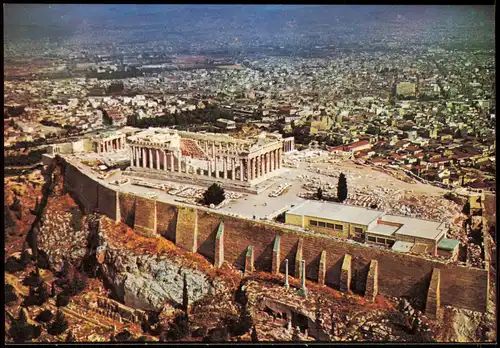 Athen Αθήνα Panorama Η ᾿Ακρόπολις ἀπὸ αέρος Acropolis by air 1980