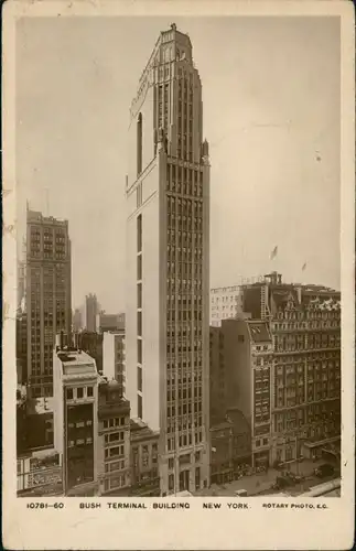 Postcard New York City BUSH TERMINAL BUILDING 1930