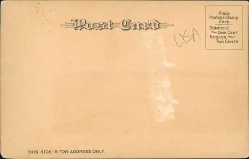 Postcard San Francisco UNION FERRY BUILDING, FOOT OF MARKET STREET 1910