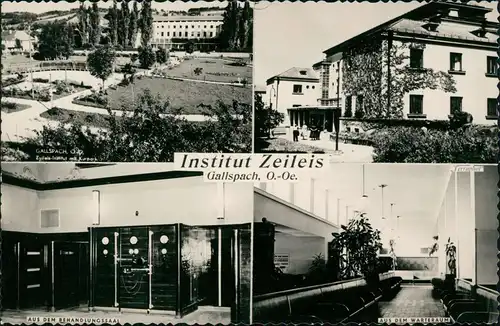 Ansichtskarte Gallspach Mehrbildkarte Zeileis-Institut mit Kurpark 1950