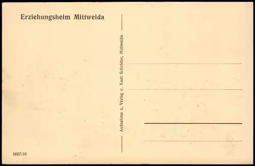 Ansichtskarte Mittweida Erziehungsheim Mittweida Beigut 1928