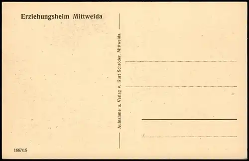 Ansichtskarte Mittweida Erziehungsheim Mittweida Lehrgut 1928