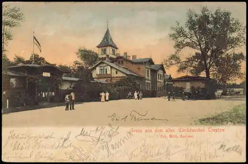 Ansichtskarte Treptow-Berlin Restauration Eierhäuschen 1905