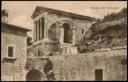Cartoline .Ligurien Liguria Tempio del Clitumno 1910