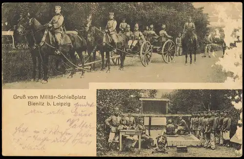 Burghausen - Rückmarsdorf Bienitz Leipzig Schießplatz Bienitz b. Leipzig 1916