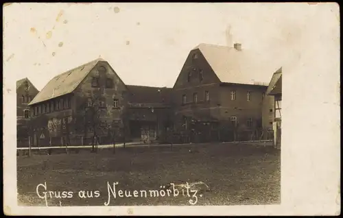 Neuenmörbitz-Langenleuba-Niederhain  Hof-Gebäude Gruss  1910 Privatfoto