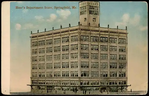USA United States of America USA Heer's Department Store, Springfield, Mo. 1910