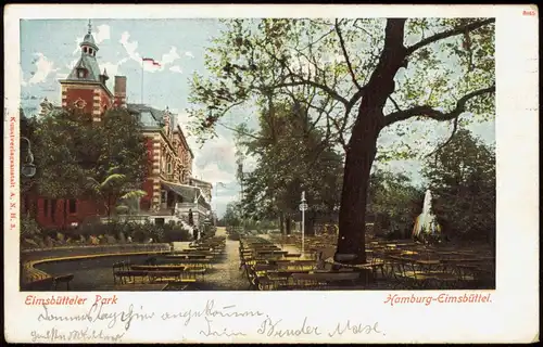 Eimsbüttel-Hamburg Garten-Lokal am Eimsbütteler Park Hamburg-Eimsbüttel 1908