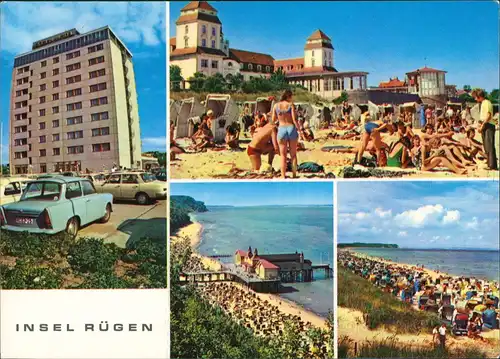 .Mecklenburg-Vorpommern Rügen-Hotel Saßnitz, Sellin, Binz, Göhren 1974