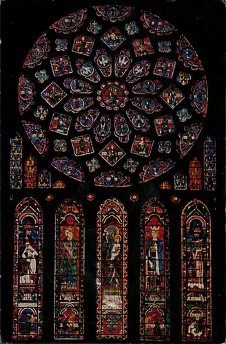 CPA Chartres CATHÉDRALE DE CHARTRES (Kirchen-Fenster) 1973