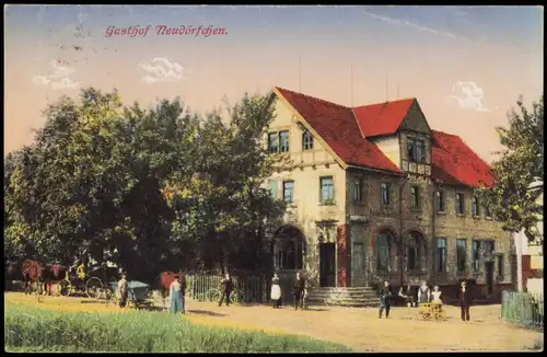 Ansichtskarte Neudörfchen-Mittweida Gasthof Neudörfchen. 1925