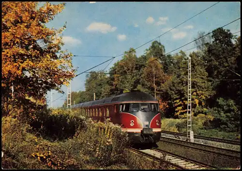 Eisenbahn Fernschnelltriebwagen Roland der Strecke Frankfurt Main-Mannheim 1978