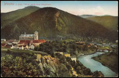 Postcard Wartha Bardo Blick nach dem Bergsturz. 1916