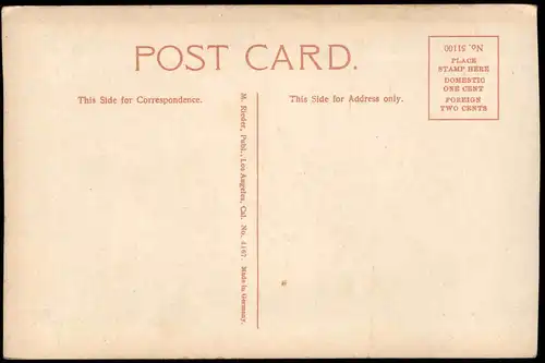 Pasadena The Sunken Garden in the rear of the Busch Residence 1912