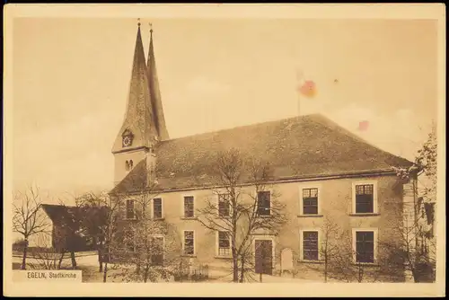 Ansichtskarte Egeln Stadtkirche Partie an der Kirche 1910