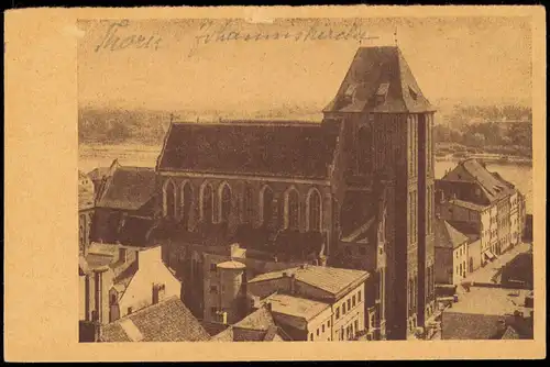 Postcard Thorn Toruń Johanniskirche 1934