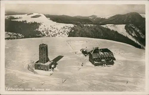 Ansichtskarte Feldberg (Schwarzwald) Luftbild Feldberg im Winter 1935