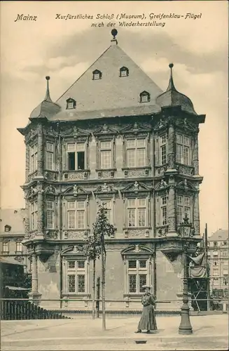 Mainz Kurfürstliches Schloß Greifenklau-Flügel noch der Wiederherstellung 1908
