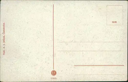 Postcard Tschastolowitz Častolovice Schloß 1914