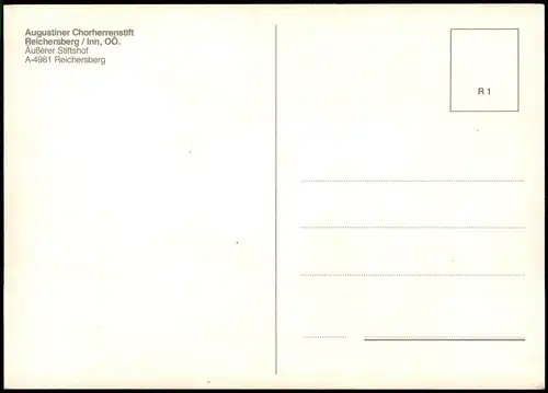 Reichersberg Augustiner Chorherrenstift Äußerer Stiftshof 1980