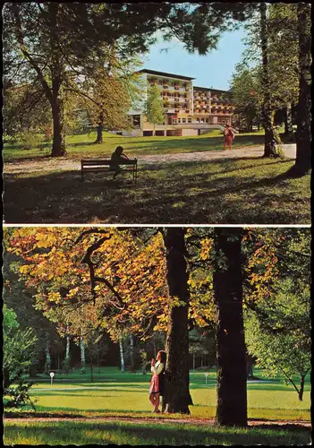 Ansichtskarte Villach Hotelpark der Kurhotels Warmbaderhof 1975