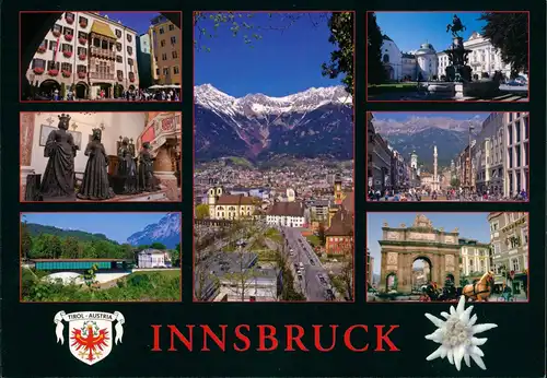 Ansichtskarte Innsbruck Mehrbildkarte mit diversen Ortsansichten 2000