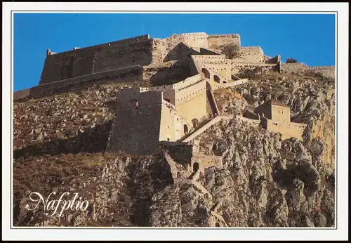 Postcard Nafplio Ναύπλιο Ortsansicht - The Palamidi castle 2000