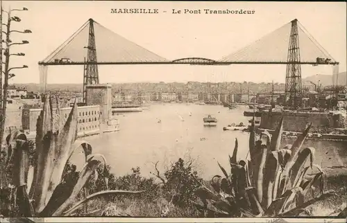 CPA Marseille Le Pont Transbordeur, Bridge, Brücke 1910